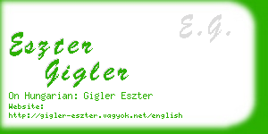 eszter gigler business card